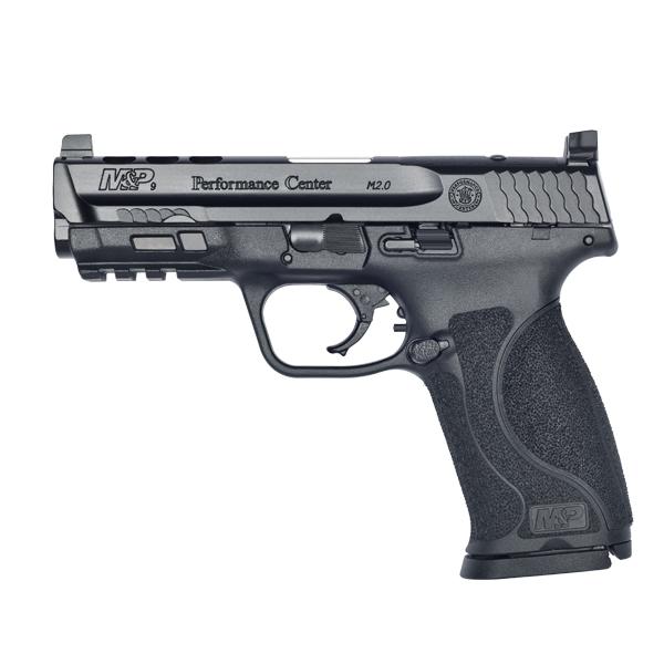 pc m&p® 9 m2.0 ported barrel & slide c.o.r.e optics ready slide blk 9mm 4.25in 17rns sf