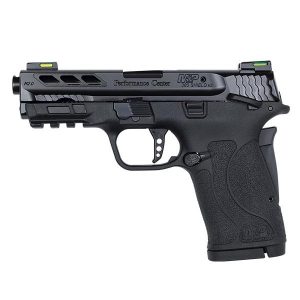 pc m&p 380 shield ez ported black barrel .380 auto 3.75in 8rnd tlci sao